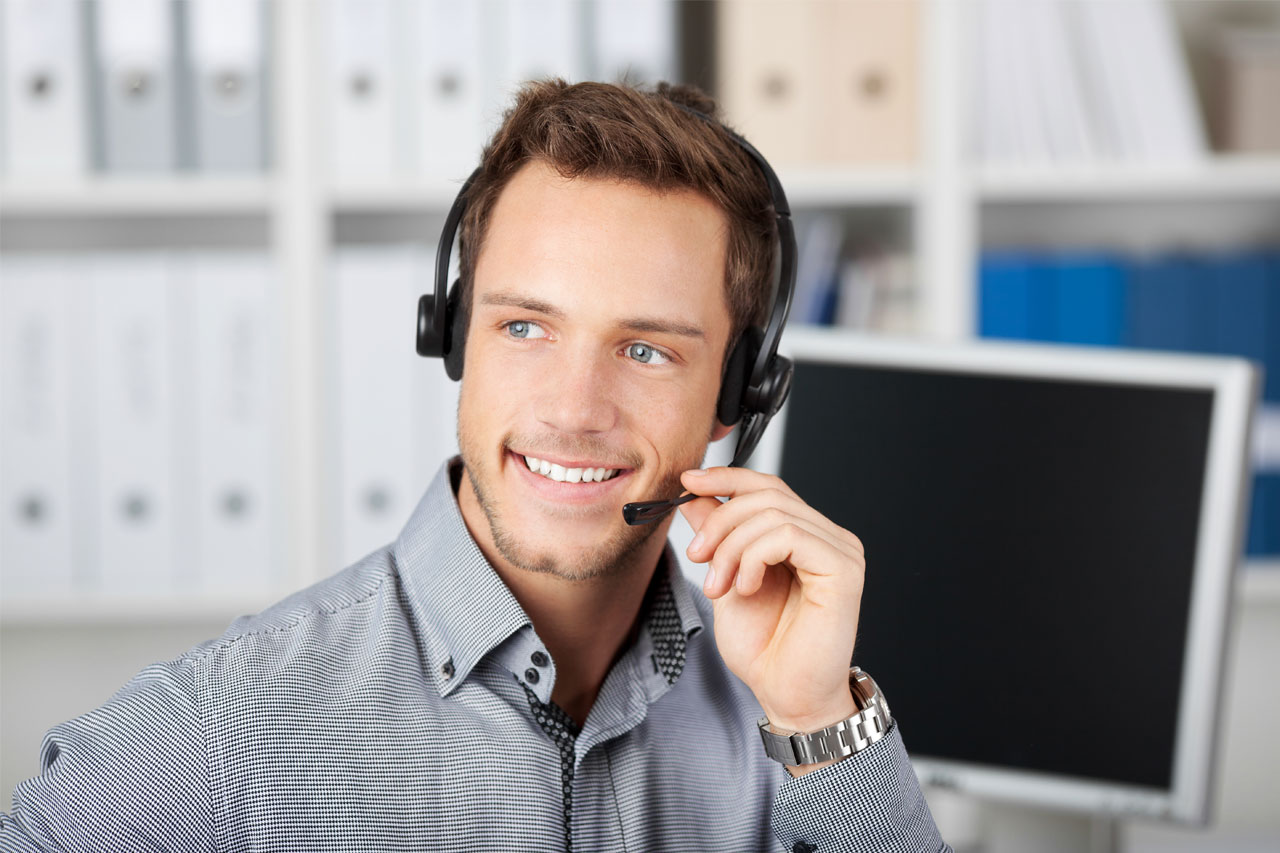 an empathetic customer service rep on a customer service call