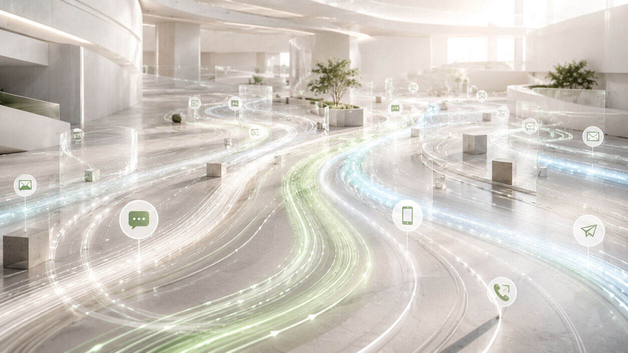 Managing Multi-Channel Service Workflows Through Virtual Reception